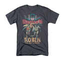 Batman Robin Classic TV Gray Tee Shirt