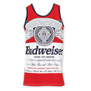 Budweiser Men's Red Bottle Label Tank Top