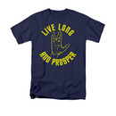 Star Trek Live Long And Proser Blue Spock Tee Shirt