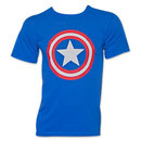 Men's Royal Blue Captain America Shield Tee Shirt