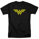 Wonder Woman Classic Logo Men's Black Tshirt
