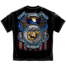 USMC True Heroes Marines USA Patriotic Black Graphic T-Shirt