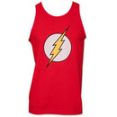 The Flash Logo DC Comics Costume Men's Tank Top Shirt - Red