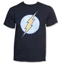 The Flash Distressed Logo Men's Black Tshirt
