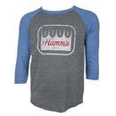 Hamm's Blue and Grey 3/4th Sleeve Shirt