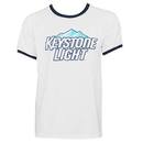 Keystone Light White Men's Classic Ringer Tee Shirt