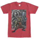 Guardians Of The Galaxy Raccoon Gun Red T-Shirt