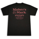 Maker's Mark Whisky Label Black Graphic Tee Shirt