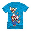 Nintendo Mario Get Off Me Blue T-Shirt