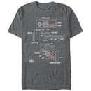 Nintendo NES Schematic Gray T-Shirt