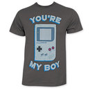 Nintendo Men's You're My Boy Gray Tee Shirt