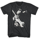 Jimi Hendrix Guitar Sing Mens Black T-Shirt