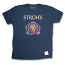 Stroh's Classic Logo Retro Vintage Blue T Shirt