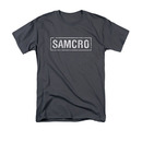 Sons Of Anarchy SAMCRO Logo Gray T-Shirt