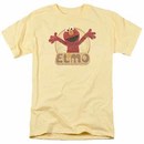 Sesame Street Elmo Iron On Yellow T-Shirt