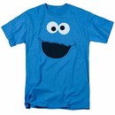 Sesame Street Cookie Monster Face Blue T-Shirt