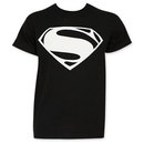 Batman v Superman Black And White Superman Logo Tee Shirt