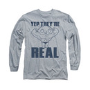 Family Guy Stewie They're Real Gray Long Sleeve T-Shirt
