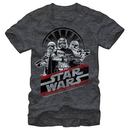 Star Wars Episode 7 Troops Trips Gray T-Shirt