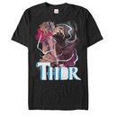 Thor Thunder God Black Mens T-Shirt