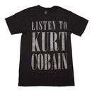 Nirvana Listen to Kurt Cobain Slim Fit T-Shirt