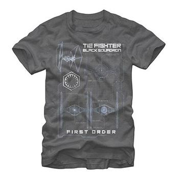 Star Wars Episode 7 First Squadron Gray T-Shirt