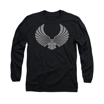 Star Trek Romulan Logo Black Long Sleeve T-Shirt