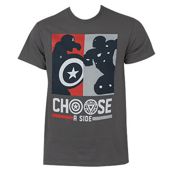 Captain America Civil War Choose A Side Tee Shirt