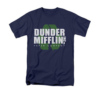 The Office Dunder Mifflin Recycle Blue T-Shirt