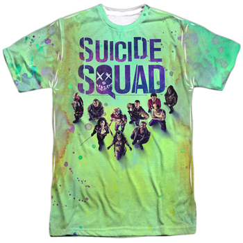 Suicide Squad Acid Wash Sublimated Men's Tshirt