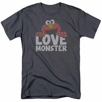 Sesame Street Love Monster Gray T-Shirt
