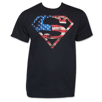 american flag superman shirt