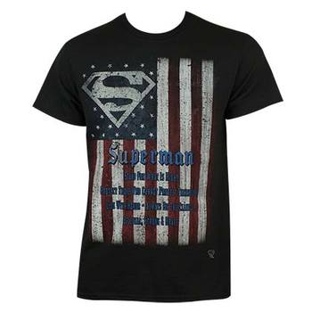 american flag superman shirt