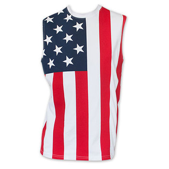 USA Patriotic American Flag Stars And Stripes Men's Muscle Tank Top Shirt