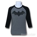 Batman Hush Distressed Symbol Baseball T-Shirt