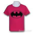 Batman Kids Symbol Pink T-Shirt