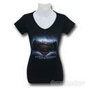 Batman Vs Superman Symbol Women's V-Neck T-Shirt