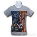 Justice League New 52 American Flag Men's T-Shirt