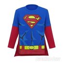 Superman Caped Kids Factory Second Long Sleeve T-Shirt