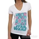 Star Wars Character Boxes Women's V-Neck T-Shirt