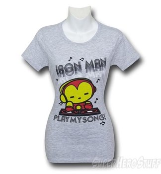 Iron Man Play My Song Women's T-Shirt