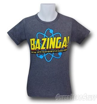Big Bang Theory Bazinga Pranks 30 Single T-Shirt
