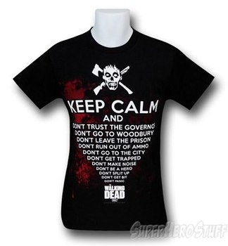 Walking Dead Keep Calm And T-Shirt