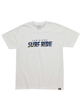 Surf Ride SR Chargers T Shirt in White