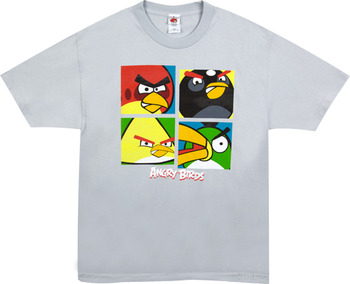 Faces Angry Birds Shirt