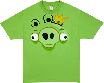 Pig Face Angry Birds Shirt