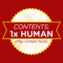 Contents: 1 Human, May Contain Nuts