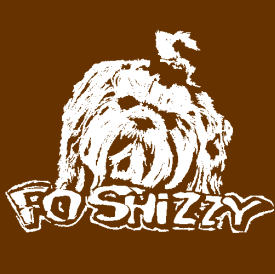 Fo Shizzy Funny Shitzu Dog Animal