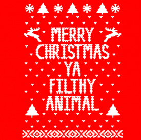 Merry Christmas Filthy Animal Funny