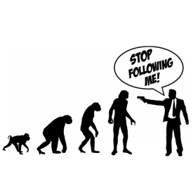 Stop Following Me Monkeys Evolution Shirt